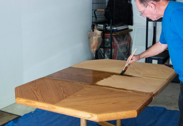 Refinishing wood furniture